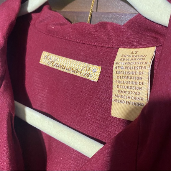 MENS VINTAGE LT GUAYABERA SHORT SLEEVE SHIRT - Picture 2 of 2